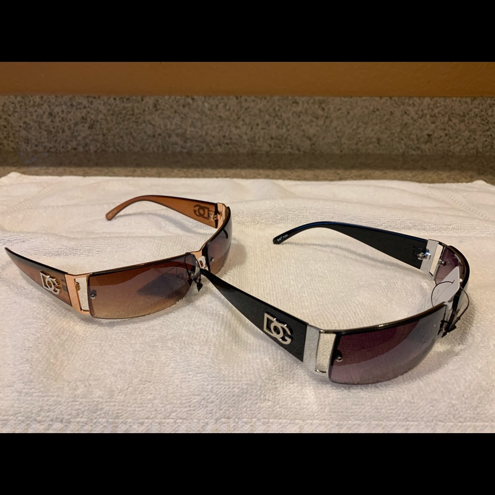 (2) Pairs Brand New Men's DG Designer Sunglasses